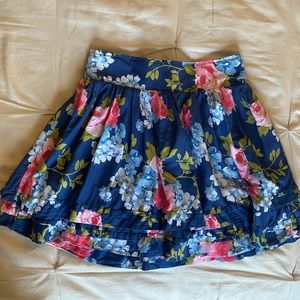 ABERCROMBIE & FITCH Skirt - Floral - Small